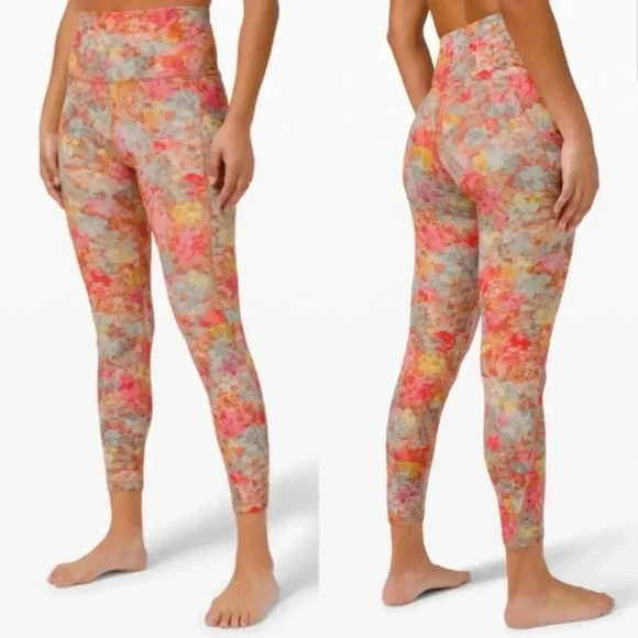 LULULEMON HIGH-RISE ALIGN INFLORESCENCE MULTI FLORAL 28" - Picture 3 of 8